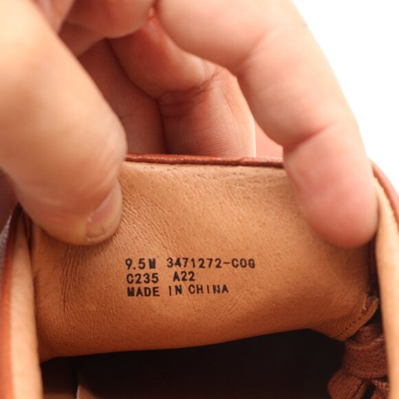 Frye Ivy Women's Size 9.5 M Cognac Brown Low Lace Leather Sneakers - Picture 3 of 9